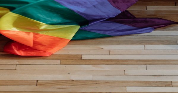 Students participating in the Day of Silence protest for LGBTQ+ rights in schools