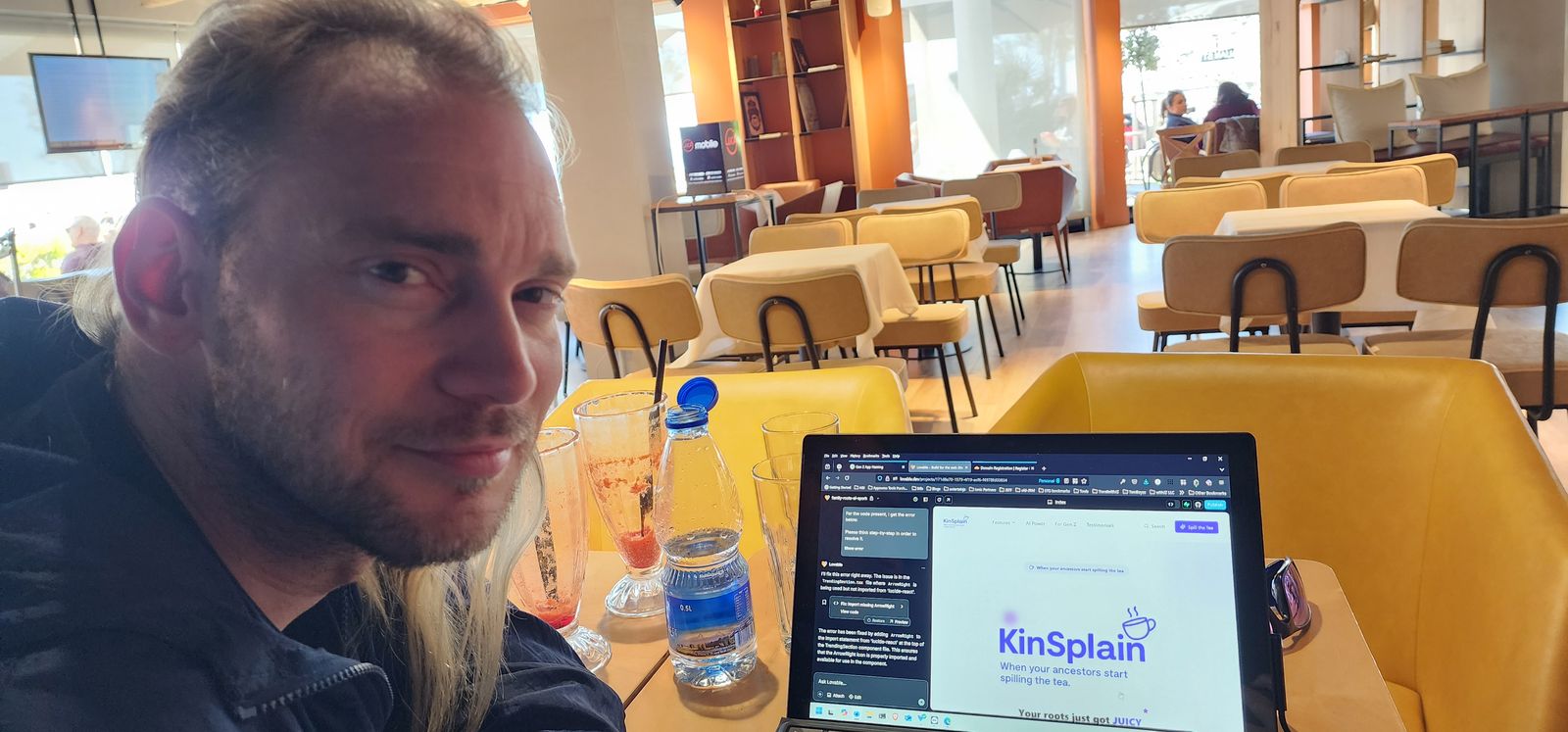 Jeff and Zachary working remotely as gay digital nomads